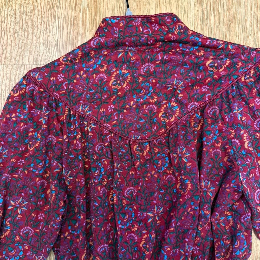 Lanz Dress Small Floral Prairie Long Sleeve Boho Cottagecore Western Vintage 70s - Picture 14 of 14